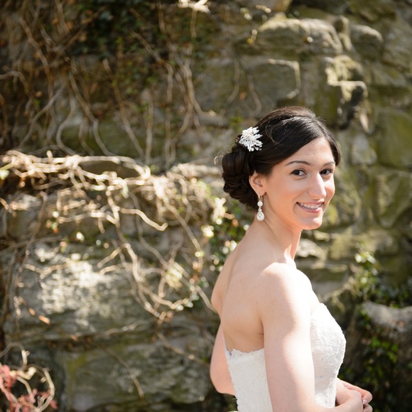 Bridal hair comb - Swarovski crystal main image 5